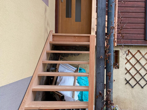 Escalier bois à Griesbach