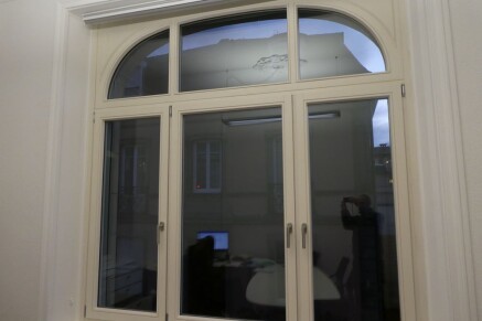 Fenêtre bois sur mesure cintrée à COLMAR