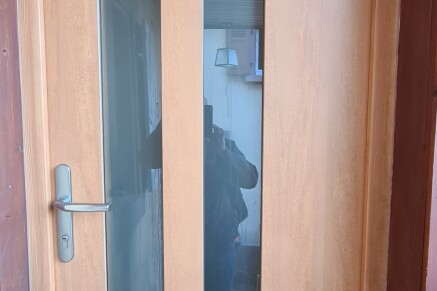 Porte d'entrée bois sur mesure à Munster