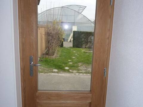 Porte d'entrée traditionnelle bois près de Colmar