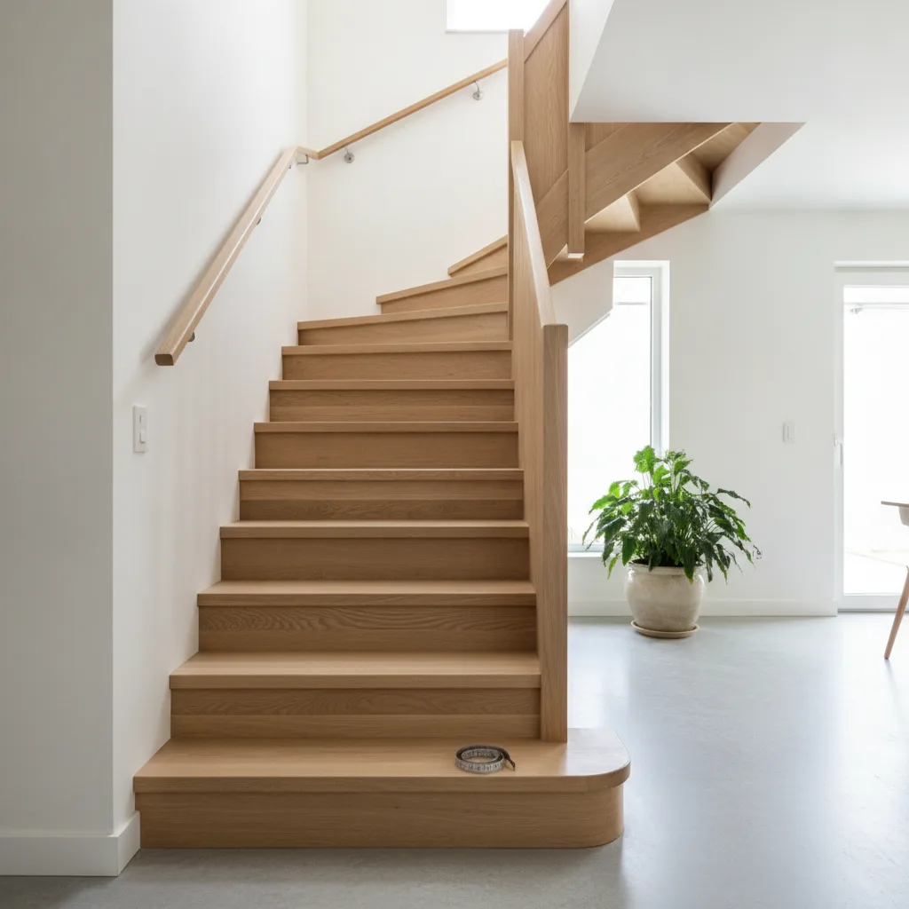 escalier quart tournant bois dimensions